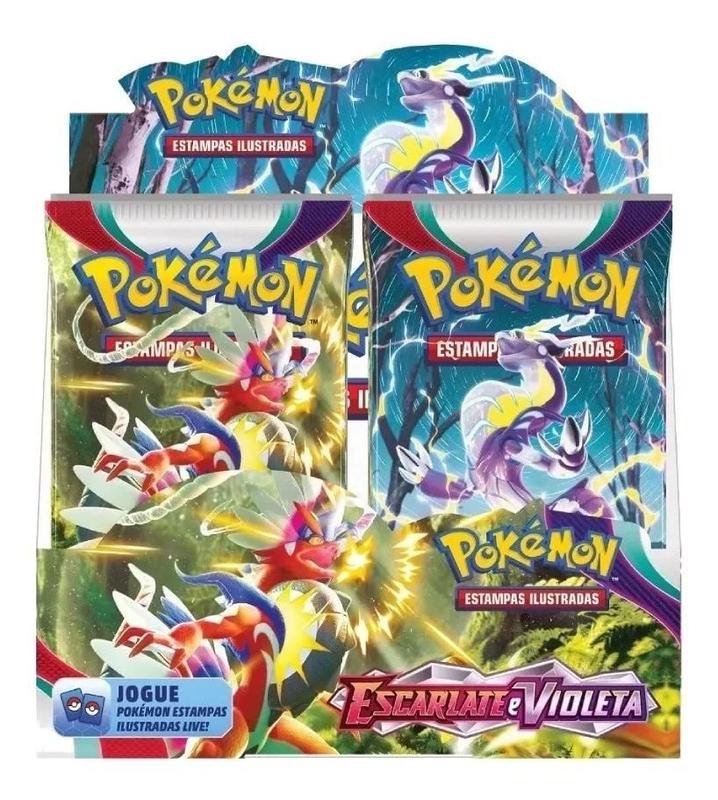 Booster Box 36 Pokémon Lacrada De Fábrica Copag 216 Cartas - Deck